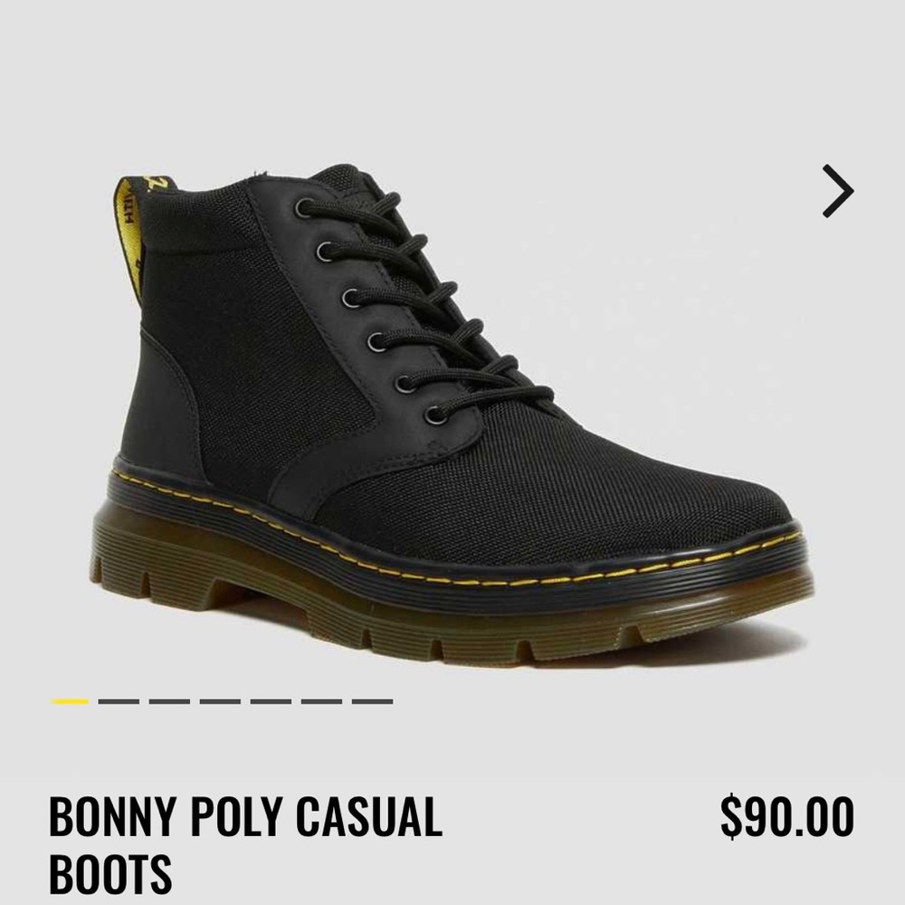 Dr. Marten Bonny Poly Casual Black Boots